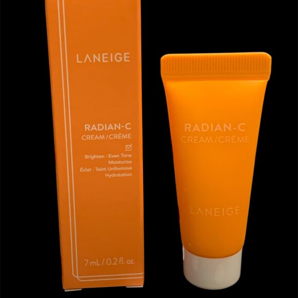🔥3/$30 NIB LANEIGE Radian-C Cream with Vitamin C Deluxe Travel Size 7mL - Picture 2 of 9